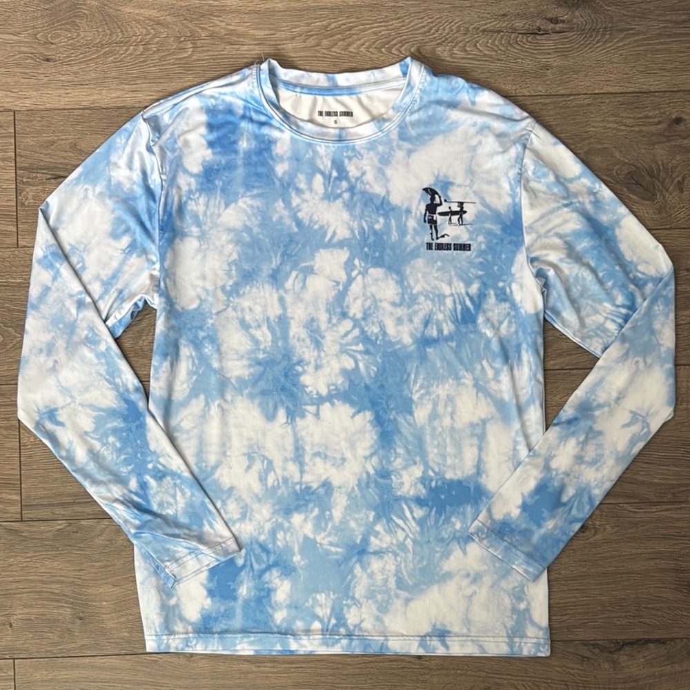 Men’s Blue Endless Summer Tie-Dye Dri-fit Long Sleeve Tee